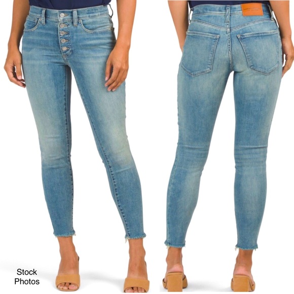 Lucky Brand Denim - Lucky Brand Bridgette High-Rise Skinny Exposed Buttonfly Raw Hem (2/26)